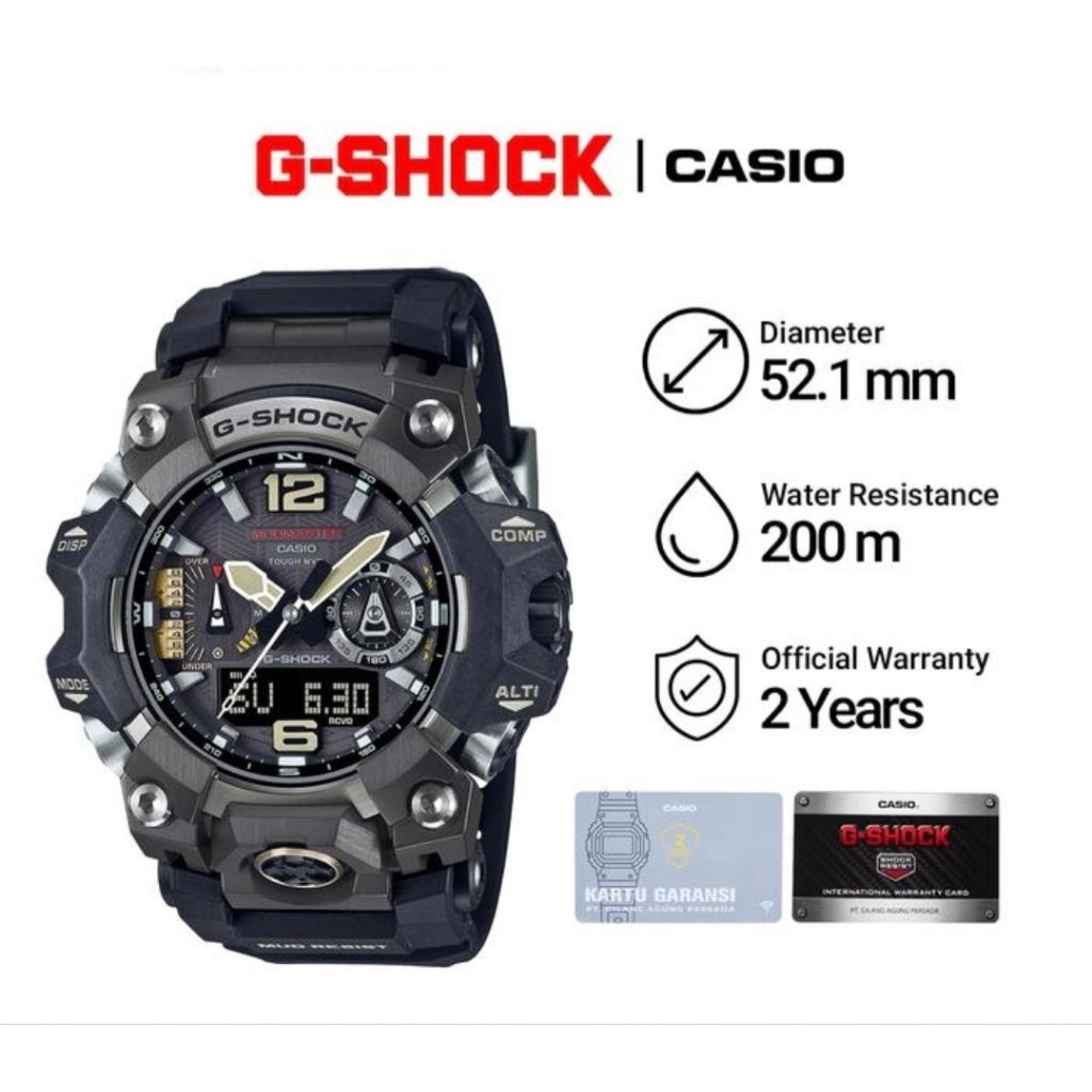 Casio G-Shock GWG-B1000-1A / GWG-B1000-1ADR Jam Tangan Pria Original