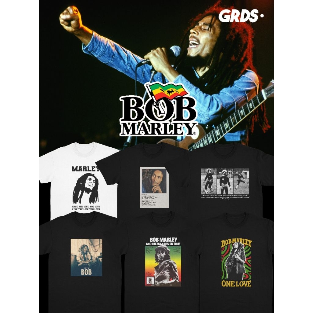 KAOS BOB MARLEY / T-SHIRT BOB MARLEY VINTAGE REGGAE