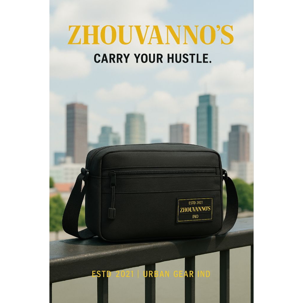 Tas Selempang Pria Kekinian ZHOUVANNOS | Sling Bag Korea Style Distro