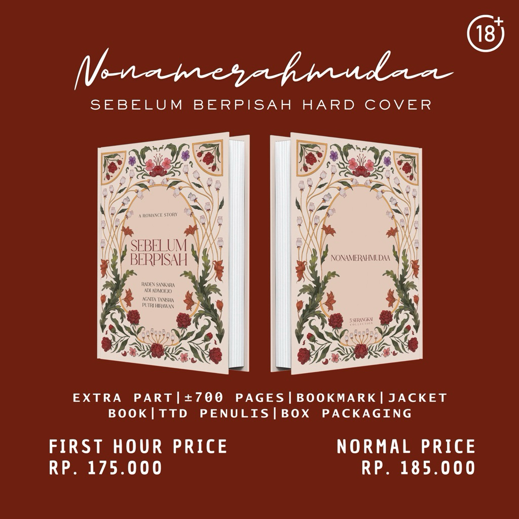 COMING SOON - PREORDER NOVEL SEBELUM BERPISAH KARYA NONAMERAHMUDAA