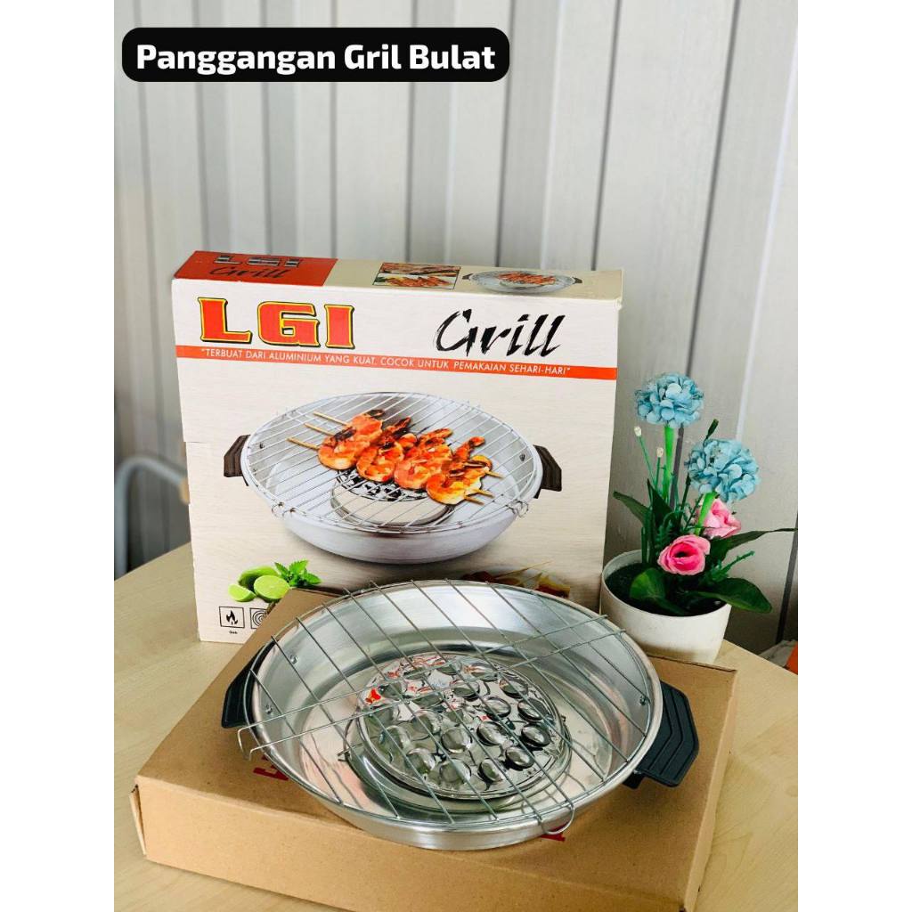 PANGGANGAN BULAT GRILL PAN/PLAT REFILL PANGGANGAN HAPPY GRILL BESI UNTUK BAKAR PEMANGGANG PANCI GRIL
