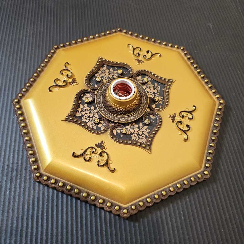 Fiting Lampu Ornamen 30x30 Fiting Ornamen Plafon Hias PVC/GRC // Fiting Lampu Plafon/FITTING/