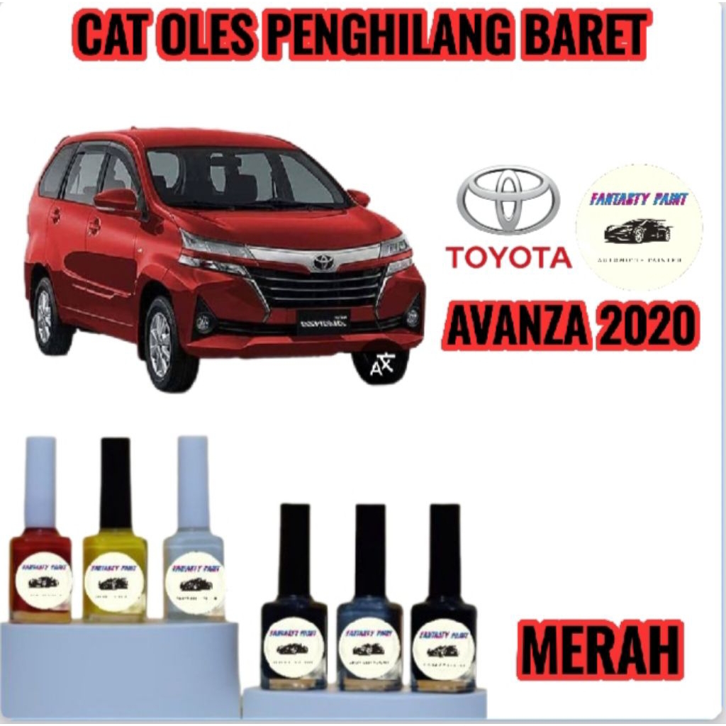 CAT OLES PENGHILANG BARET MOBIL AVANZA G MERAH TAHUN 2019,2020,2021,2022- TERMURAH BISA COD