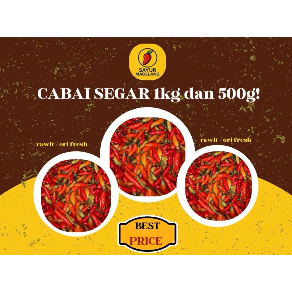 

Cabe Rawit Merah Pedas 500gr - 1 Kg