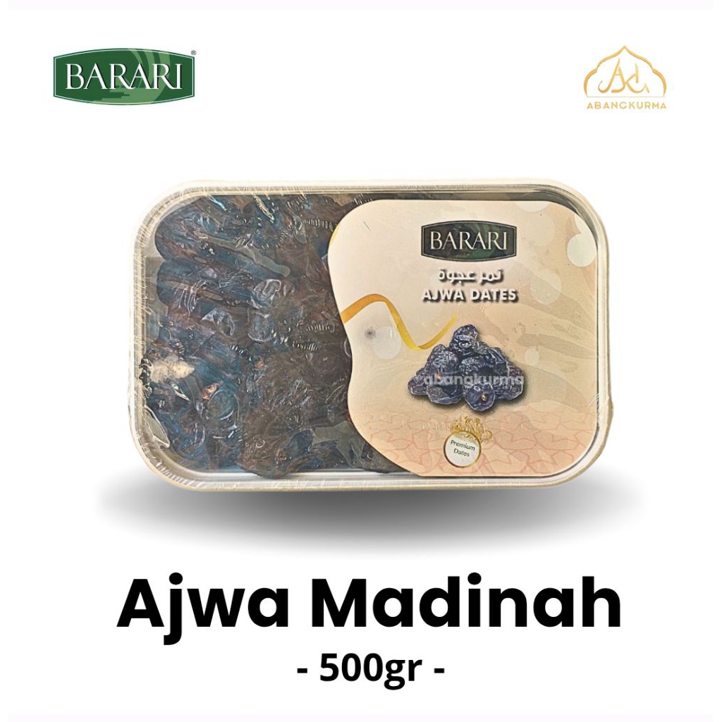 

Kurma Ajwa Barari Premium Ajwa Madinah 500gr