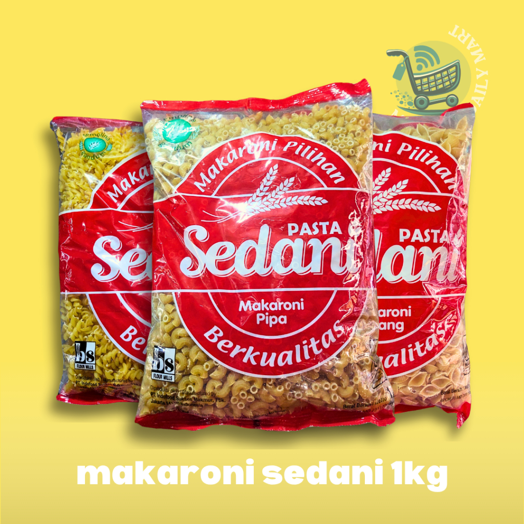 

MAKARONI SEDANI SAYUR SOP PIPA SPIRAL KERANG 1KG (TANPA MINIMAL ORDER)