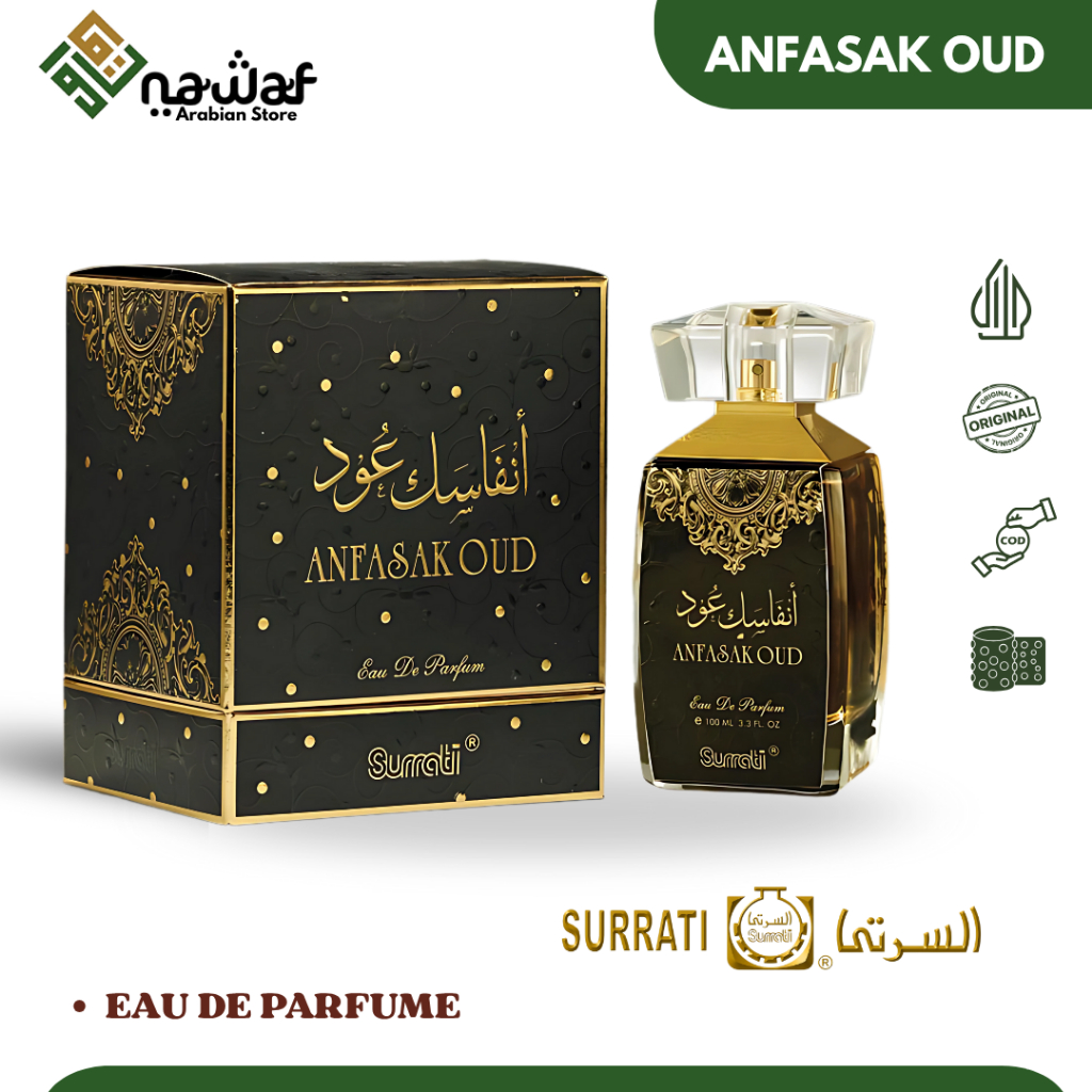Surrati Spray 100 ML ANFASAK OUD parfume EDP Original by Surrati