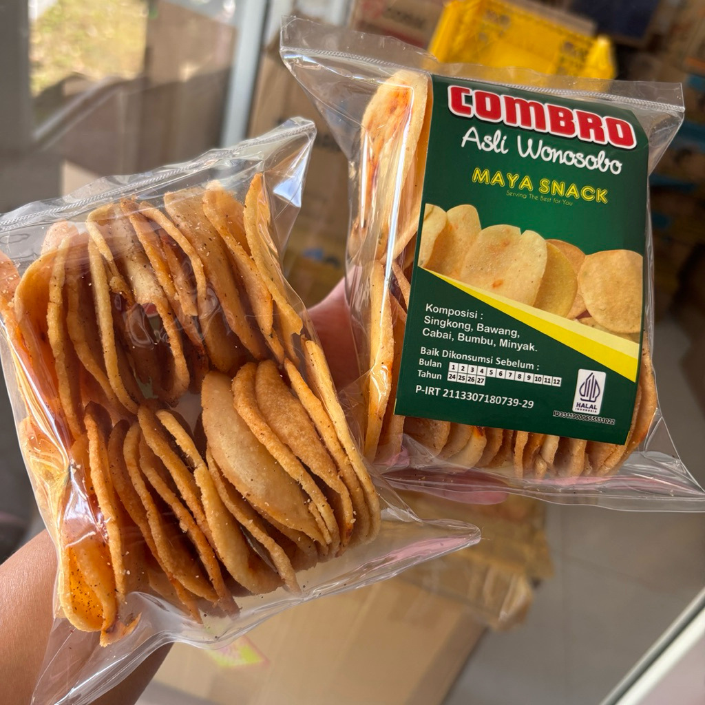 

COMBRO WONOSOBO KEMASAN GEMOY 200GR KERIPIK COMBRO KENTANG KHAS DIENG