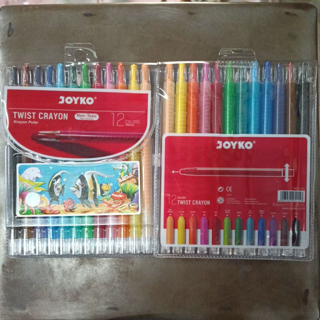 

Krayon Putar joyko 12 Warna / 12 Twist Crayons