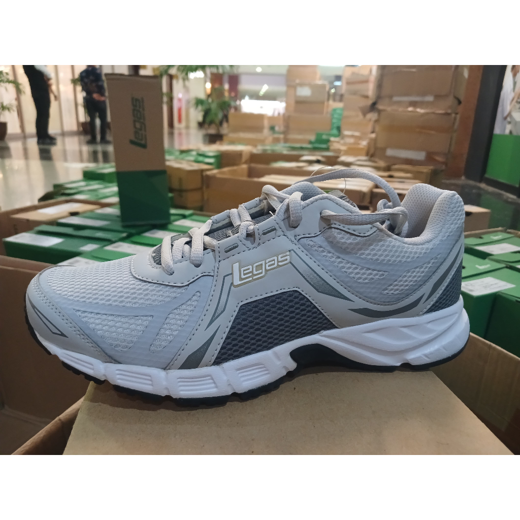 Sepatu Running MURAH LEGAS SPECTER PUTIH ABU