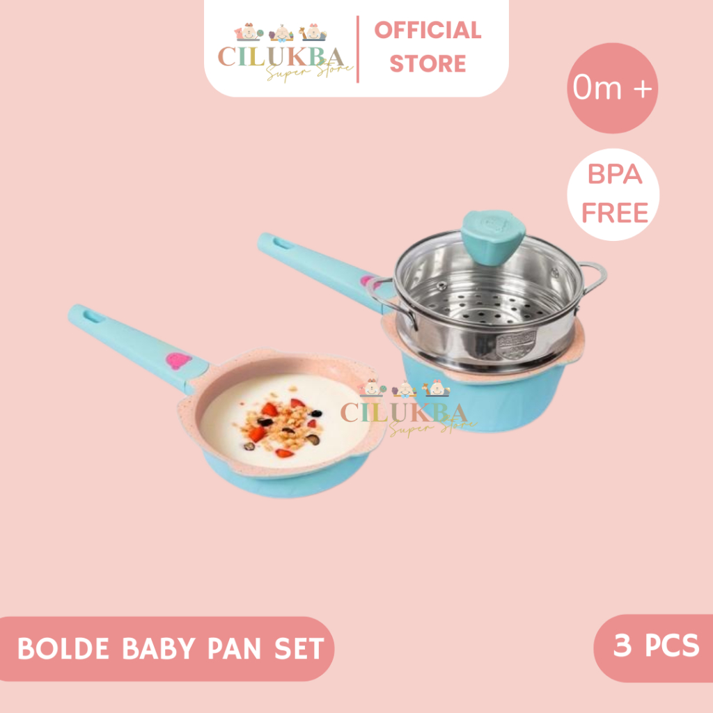 BOLDE SUNDBABY ORGANIC BABY PAN | PANCI SET MPASI | ALAT MASAK MPASI | PANCI MPASI | PERALATAN MASAK