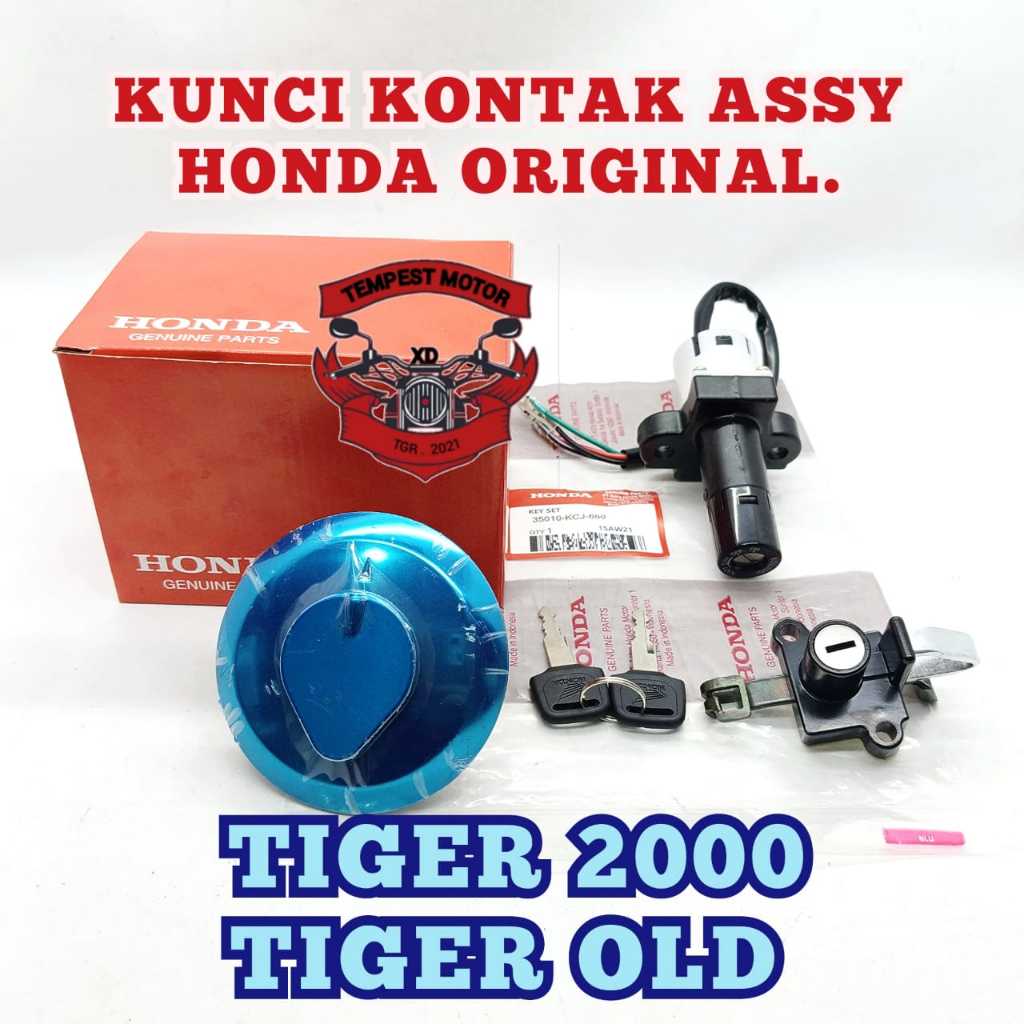 KUNCI KONTAK TIGER LAMA KONTAK HONDA TIGER KEYSET ASSY ORI TIGER 2000 KONCI KONTAK ORI TIGER OLD