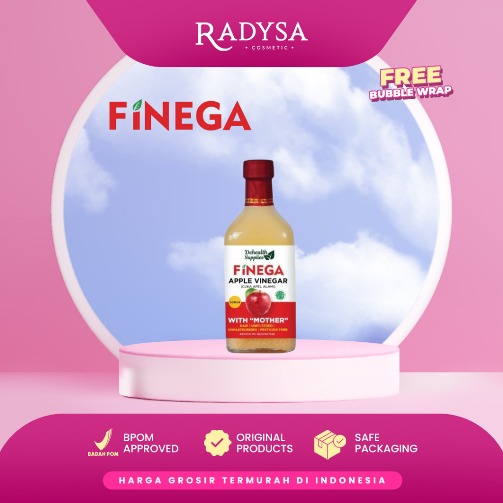 

RADYSA - Finega Apple Vinegar With Mother 500ml - Cuka Apel Alami