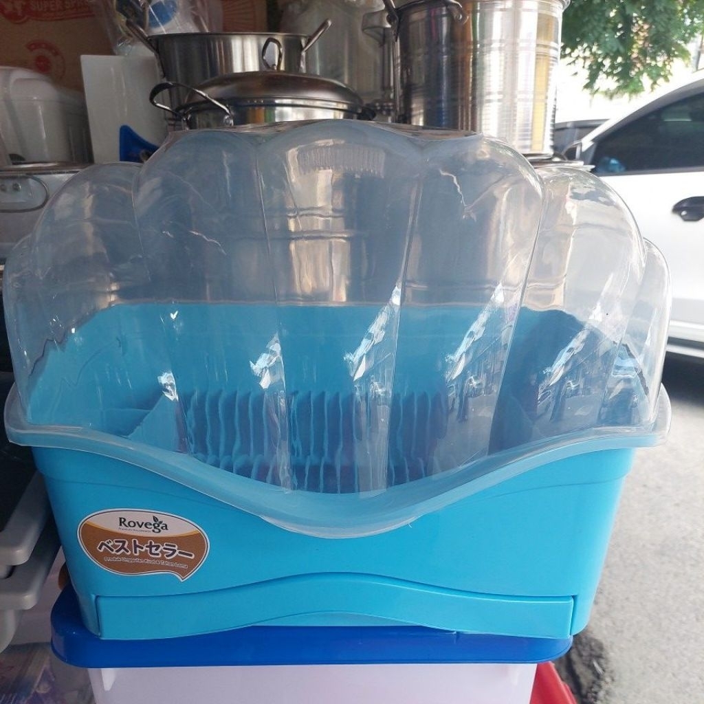 Rak Piring ROVEGA Plastik Tutup