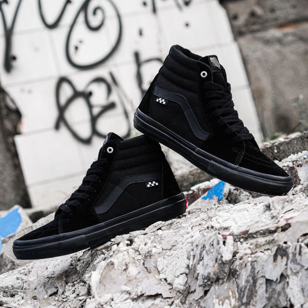 Vans Sk8 Hi Pro Skate Black Black