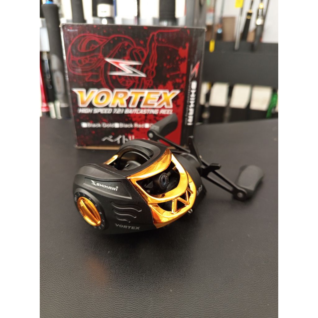 Reel BC Shikari Vortex 200L ril pancing baitcasting casting murah berkualitas