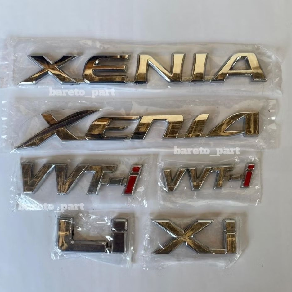 Emblem logo Xenia baru lama / Emblem logo vvti / emblem li xi