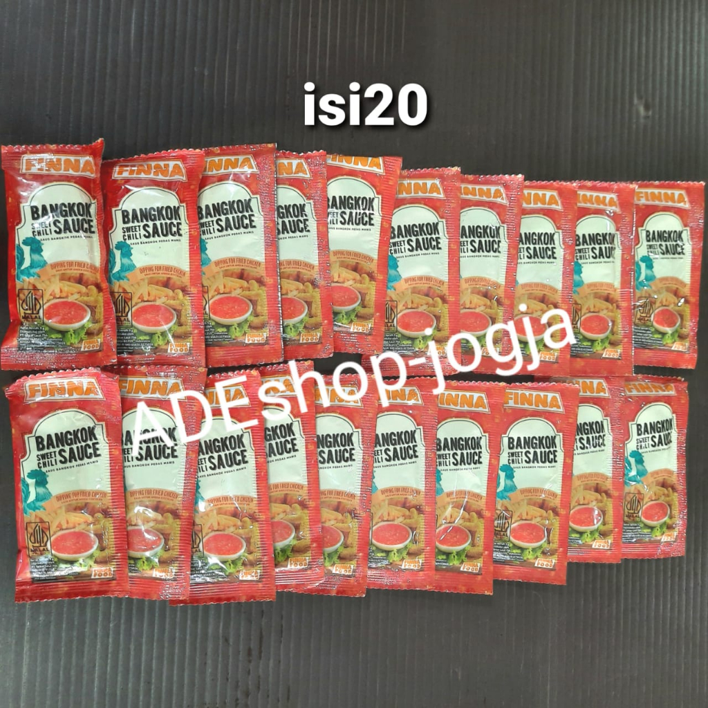 

FINNA Saus Ayam Goreng sachet isi 20 Dipping for Chicken sauce sambal bangkok dimsum gacoan sweet chili sauce