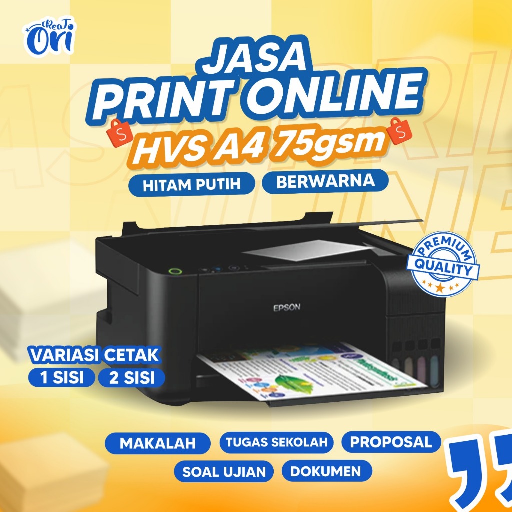 

JASA PRINT ONLINE HVS HITAM PUTIH / WARNA 75 GSM DOKUMEN TERMURAH