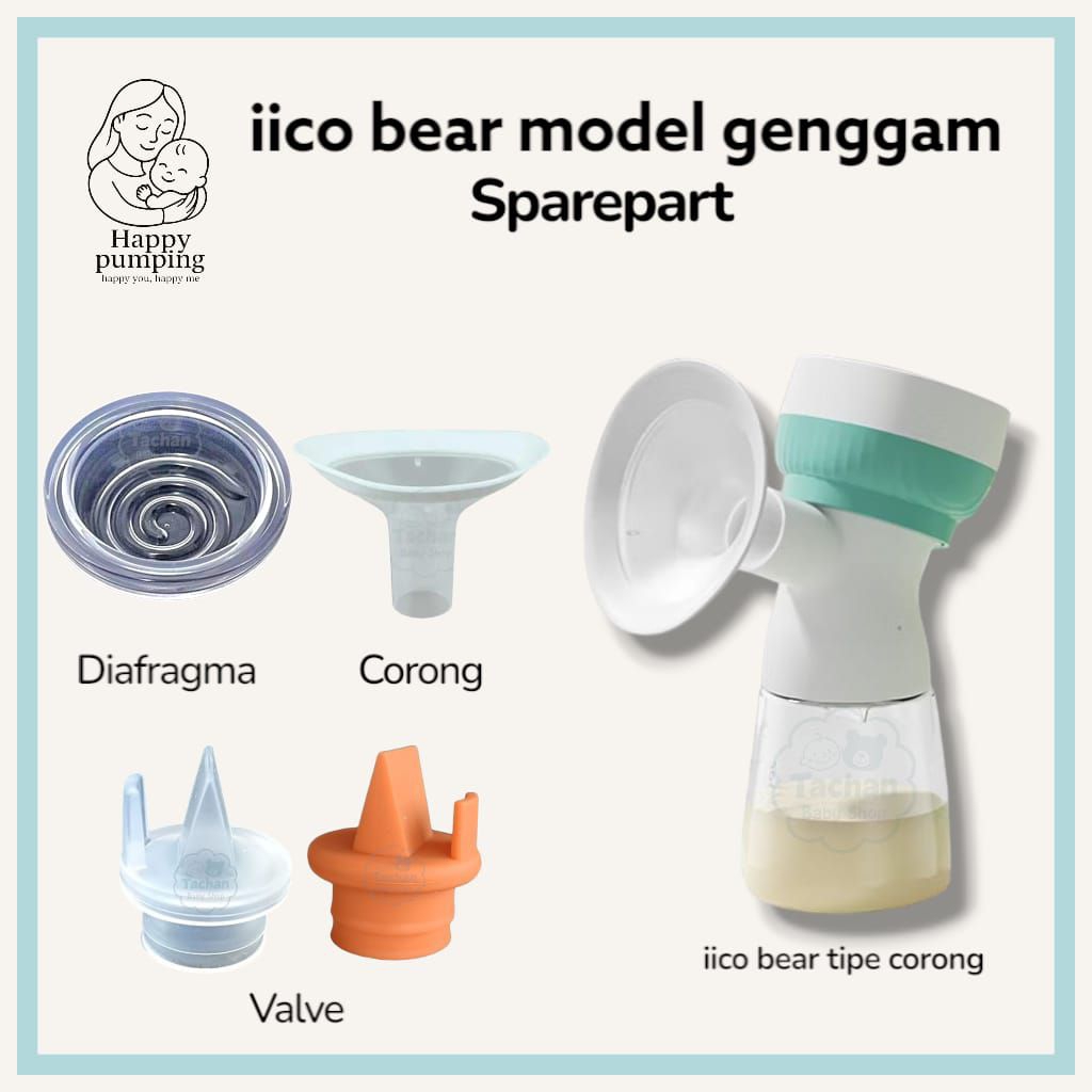 iico bear pompa asi model genggam sparepart/ Valve iico bear model genggam / Diafragma iico bear / C