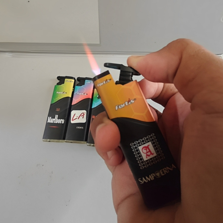 Korek Api Gas Bara Magnet Motif Unik Isi Ulang Murah - m2000