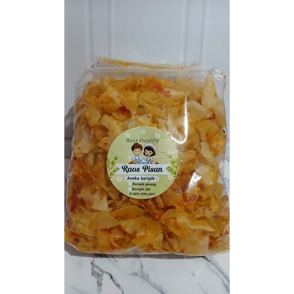 

KERIPIK SINGKONG/KERIPIKPEDASMANIS / KERIPIKRENYAH / KERIPIKRAOSPISAN / UKURAN 500Gram
