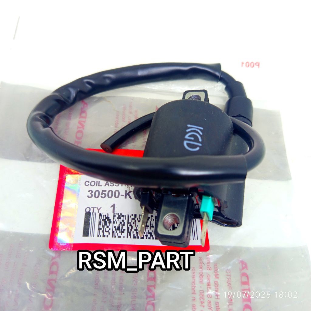 Honda Coil Assy Ignition 30500-KVY-901 Original untuk Beat Karbu Genio Scoopy ESP Beat Deluxe Street