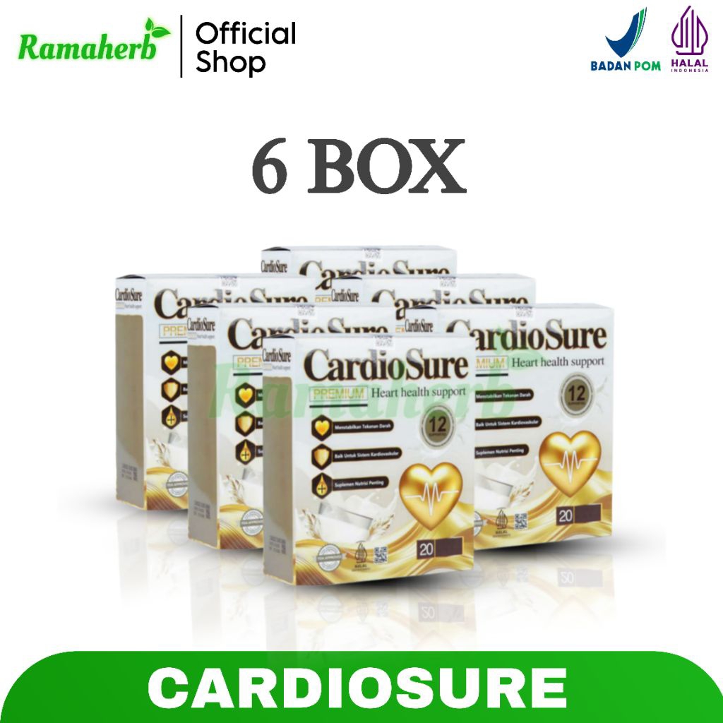 

Cardiosure Milk Asli Original 6 Box Susu Kesehatan Jantung