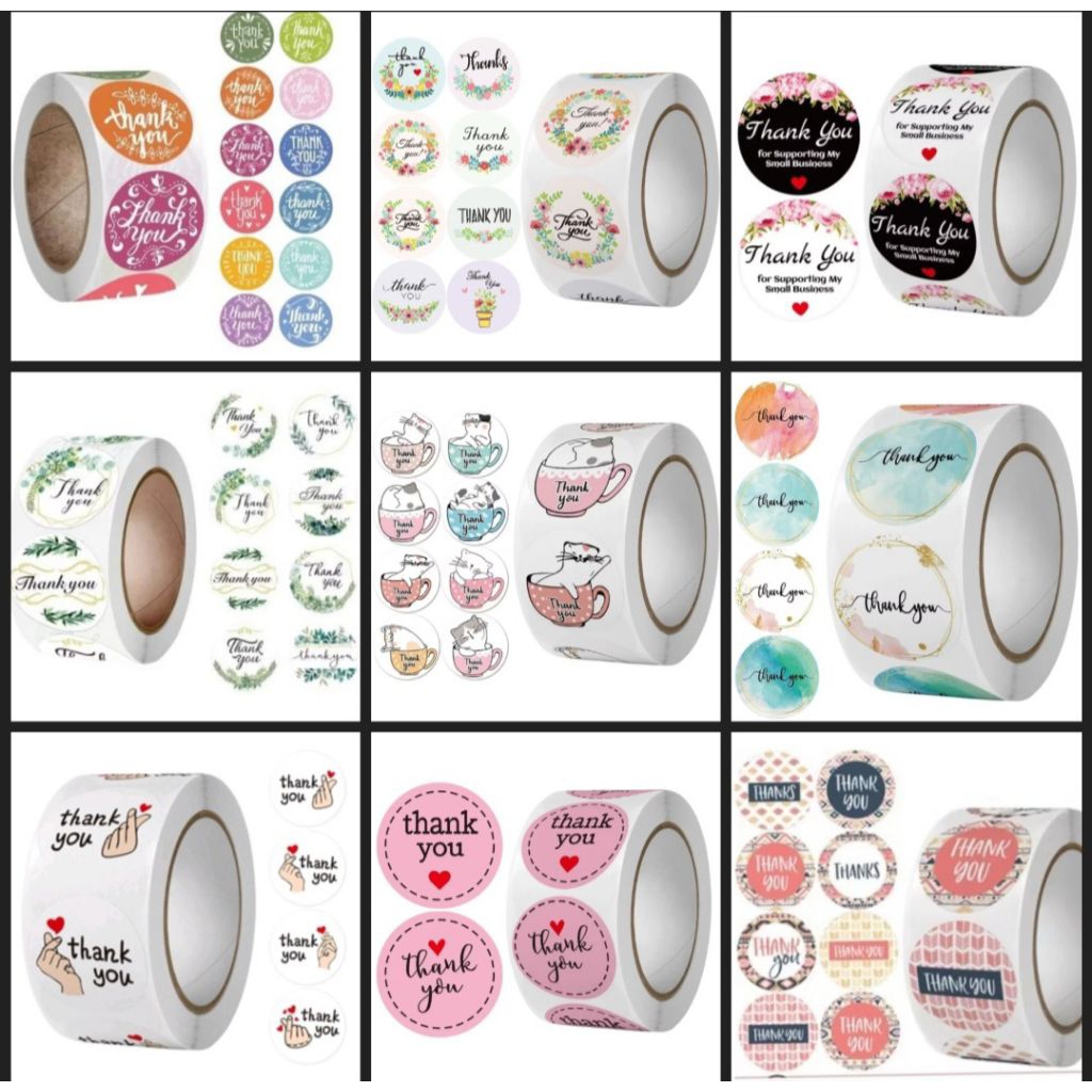 

[500pcs] Stiker Roll Thankyou / Selamat Menikmati