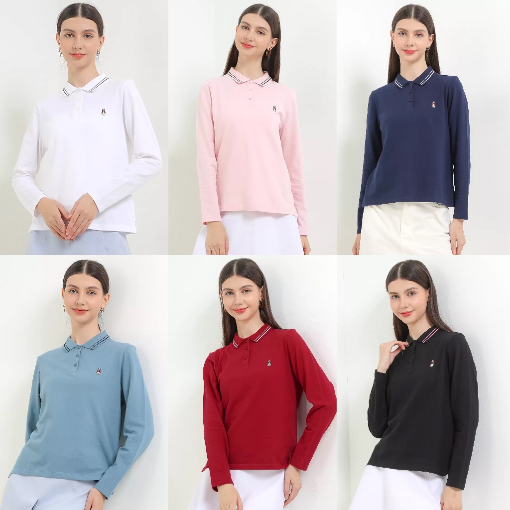 Hush Puppies Lalabu Polo Original (Lengan Panjang Polo Wanita)
