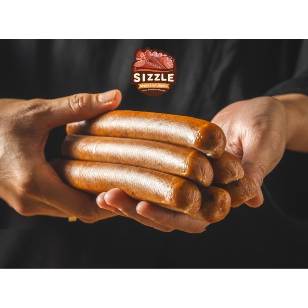 

Sizzle Smoke Sausage / Sosis Ayam Halal Premium / Sosis Homemade / sosis asap