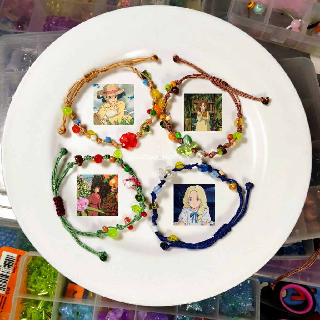 ghibli bracelets, gelang ghibli, aksesoris ghibli, ghibli,ghibli series, gelang wanita, gelang fairy