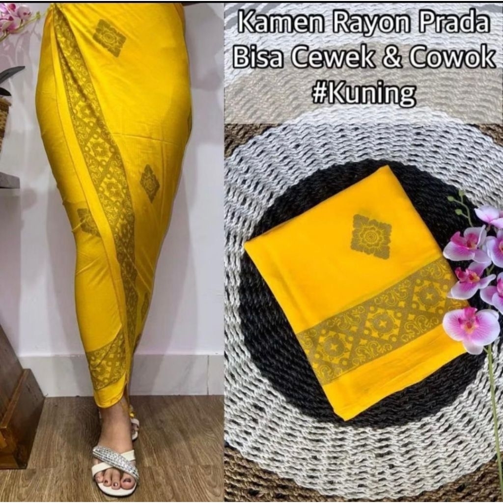 Kamen RAYON PRADA Lembaran/ Kamen PRADA Bali