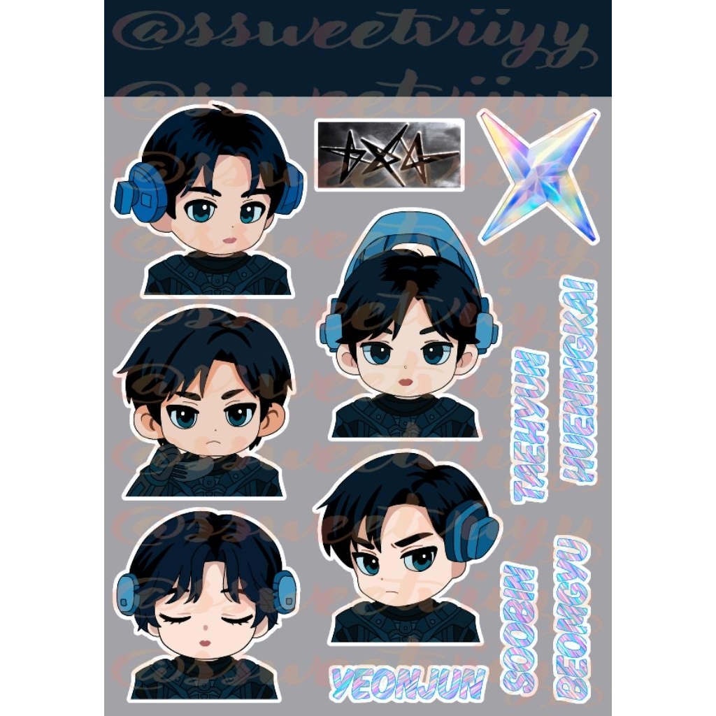 

STIKER KPOP TXT A6 - TOGETHER / STICKER TOMORROW X TOGETHER KPOP