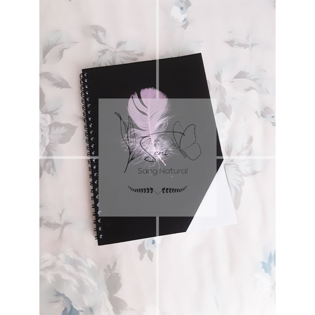 

[COD] Buku Diary DIY Estetik Dan Unik A5 Diary Bulu Angsa Sintetis Dekorasi Freebies Pink