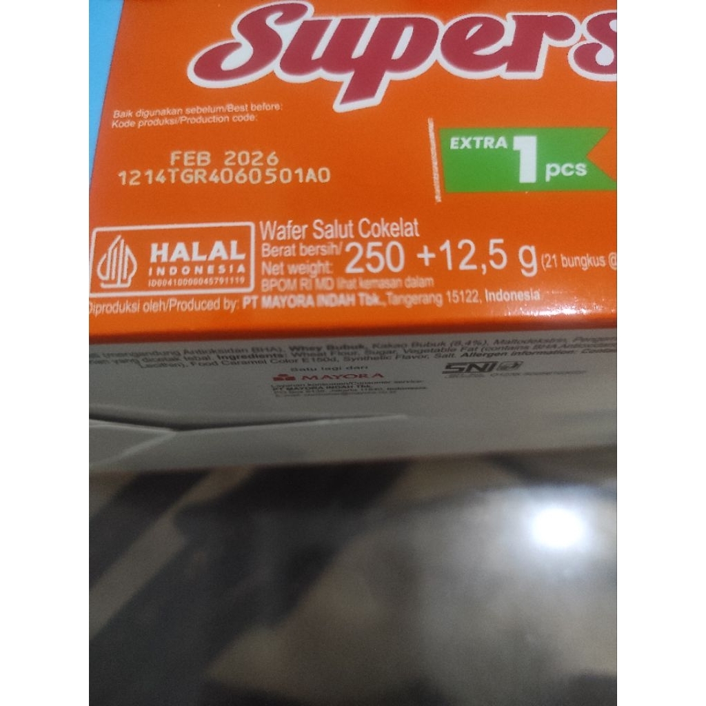

superstar coklat wafer 1 box isi 20 pcs