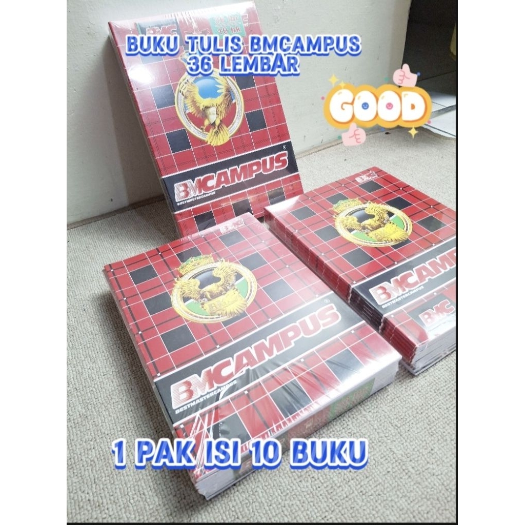 

Buku tulis BMCampus murah 1pack 10 buku @36 lembar