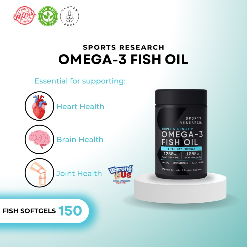 SR Omega 3 Fish Oil (Ori USA) isi 150softgels