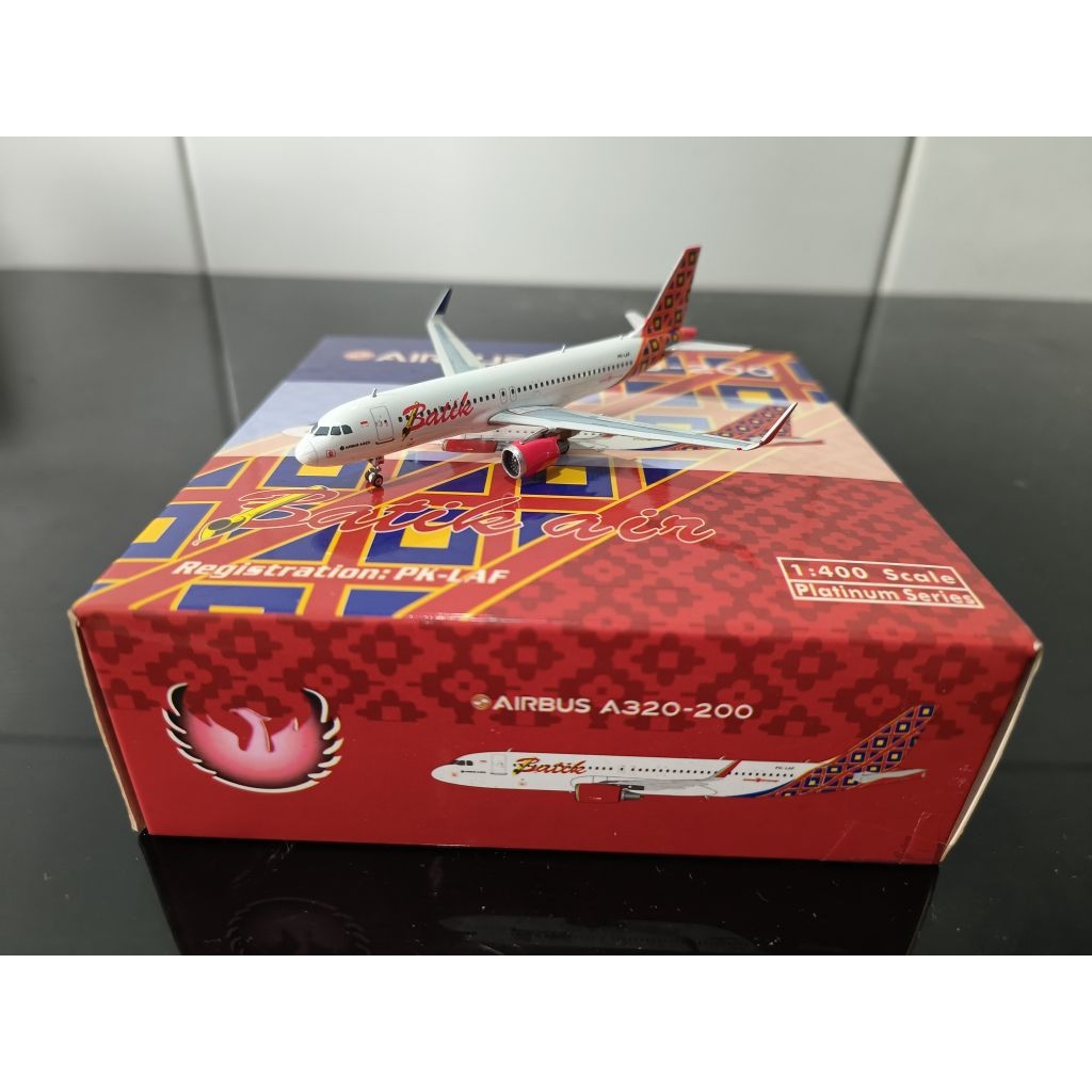 Diecast Batik Air Airbus A320-200 LAF Phoenix Models 1:400