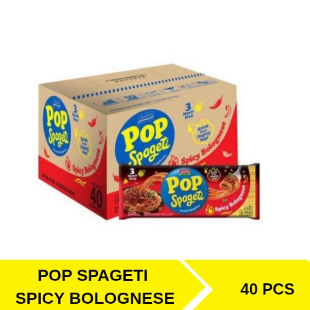 

INDOMIE POP SPAGETI SPICY BOLOGNESE 1 DUS (40 PCS)