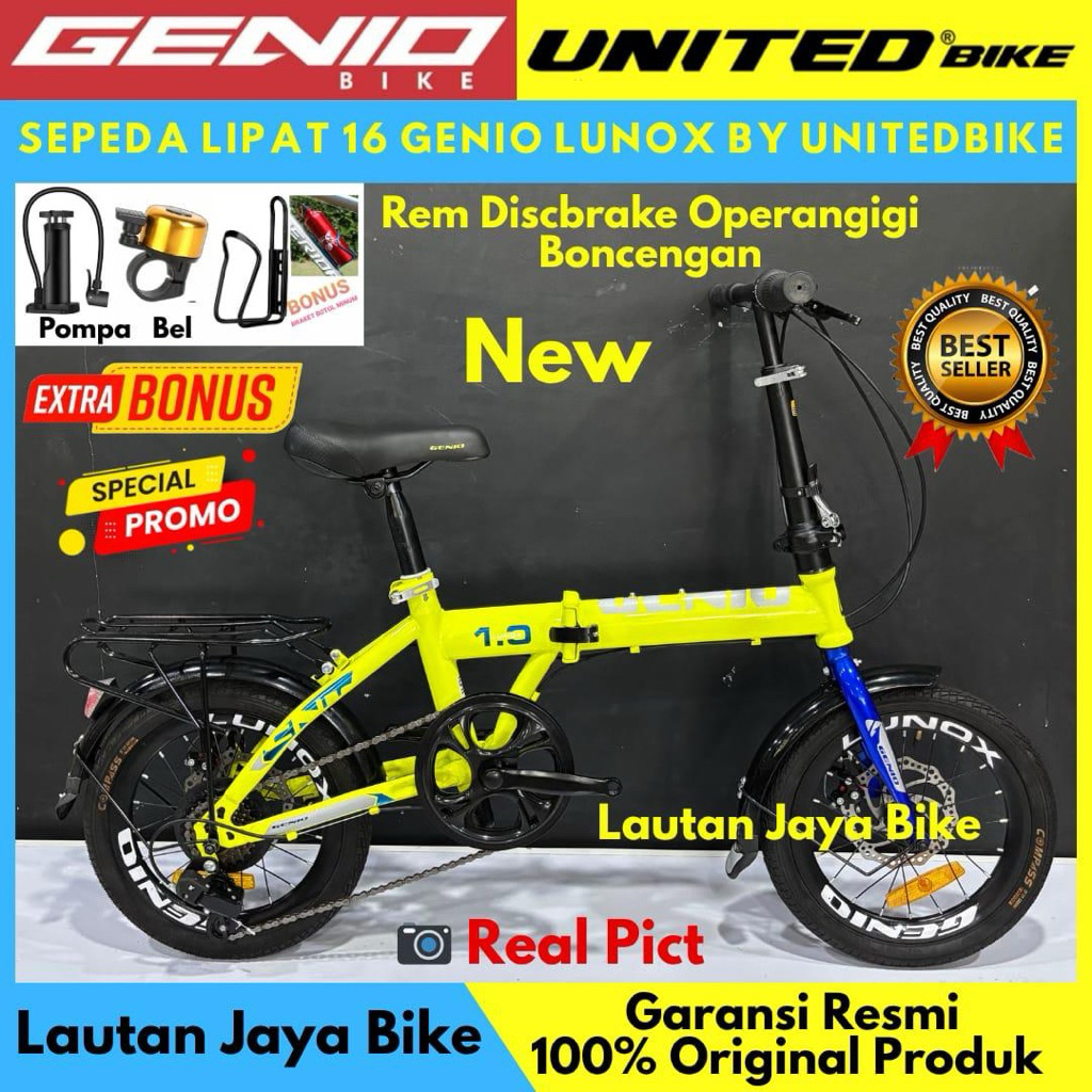 Sepeda Lipat 16 Genio Lunox by Unitedbike Terbaru