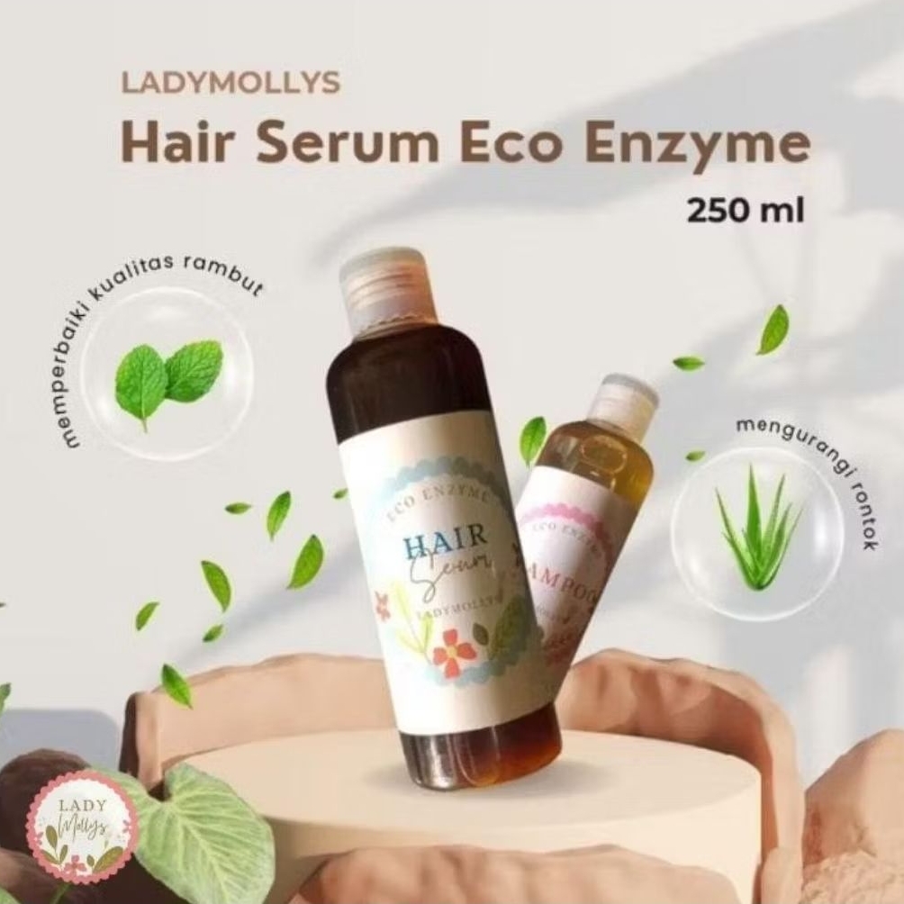 SERUM RAMBUT ECO ENZYME 100% ALAMI KUALITAS PREMIUM 250ml
