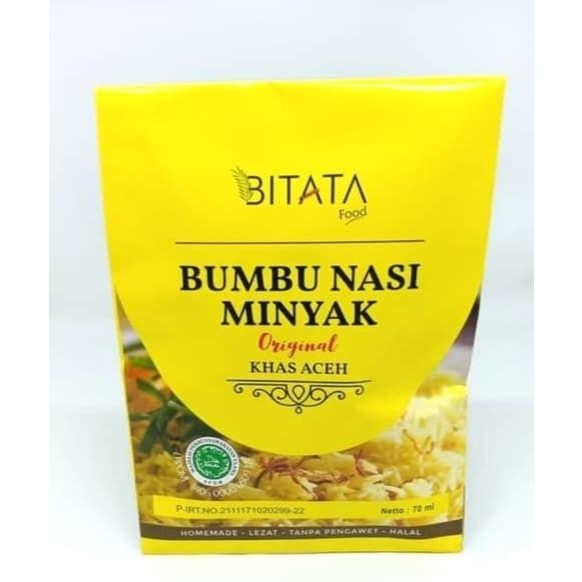 

Bumbu Nasi Minyak Aceh Bitata Kemasan Sachet