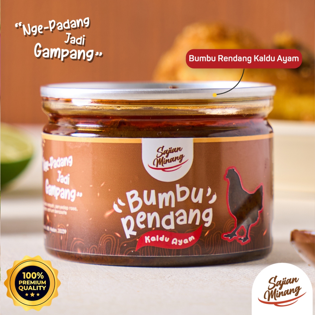 

Sajian Minang - Bumbu Rendang Ayam asli Minang siap pakai