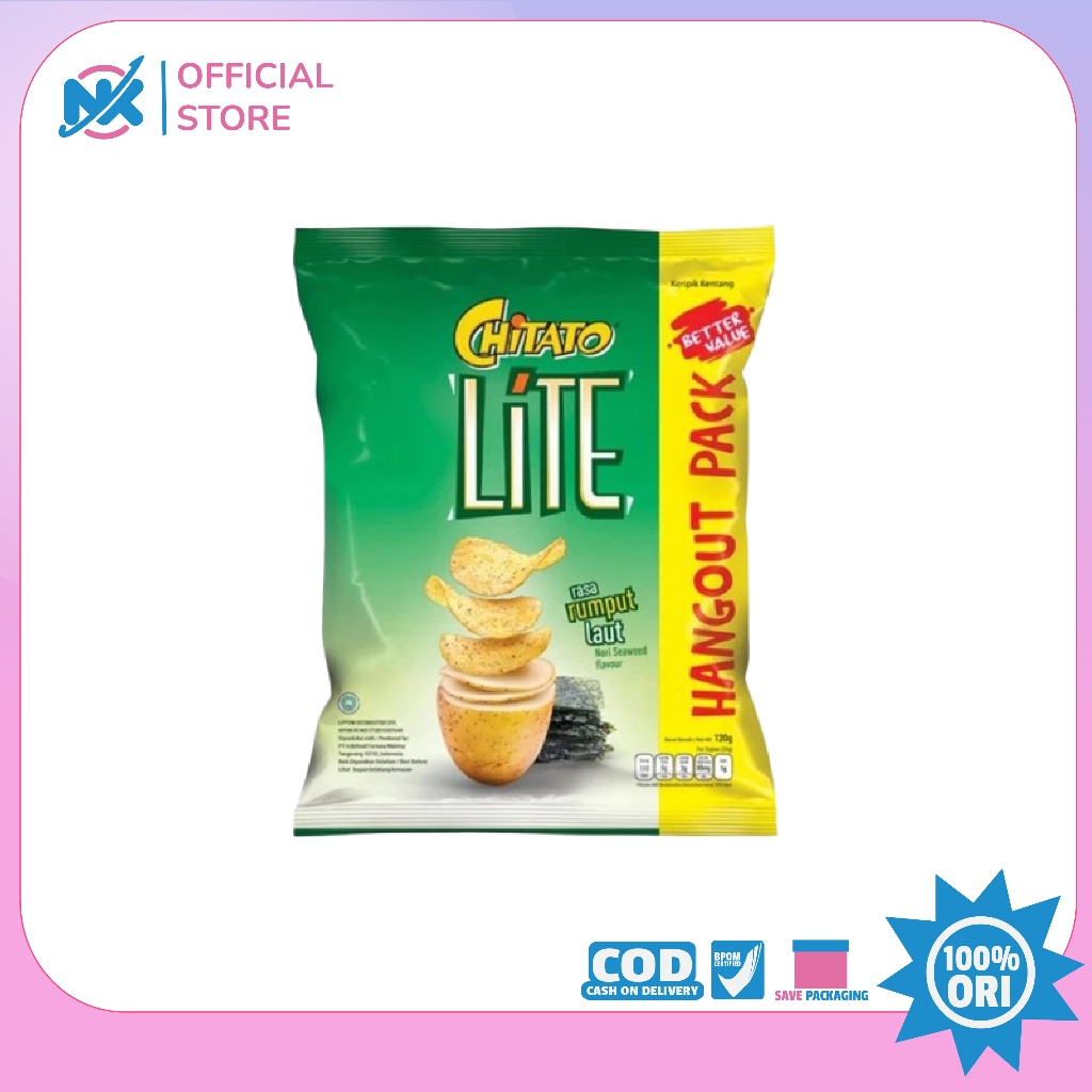 

CHITATO LITE SNACK POTATO NORI SEAWEED PCK 115g