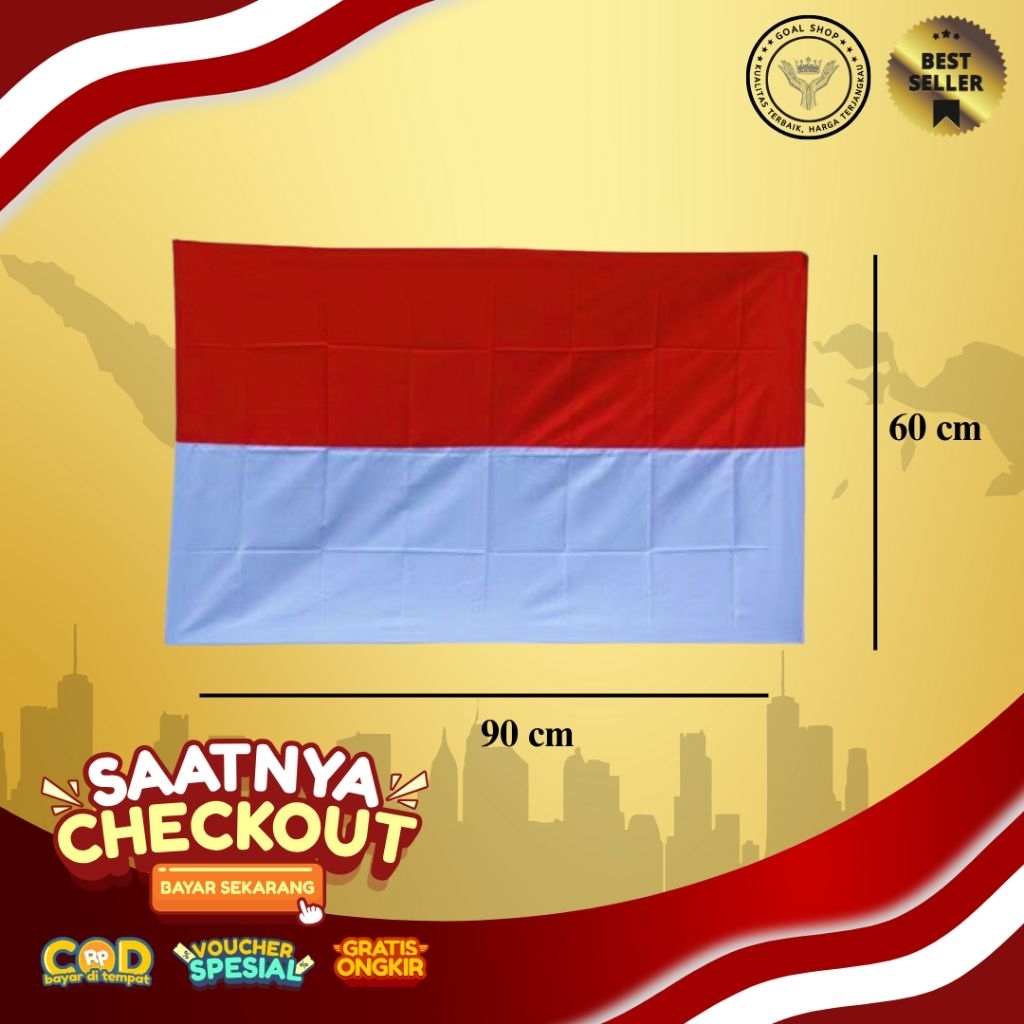 BENDERA MERAH PUTIH 90 X 60