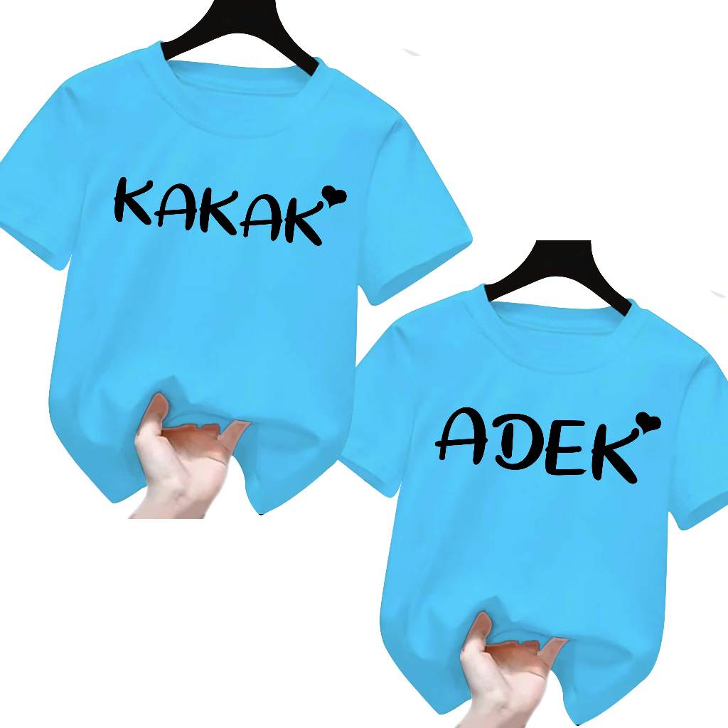 Kaos Couple Anak Keren Terbaru Adik kakak / Couple Keluarga / Couple Adik Kakak 1-12 Tahun