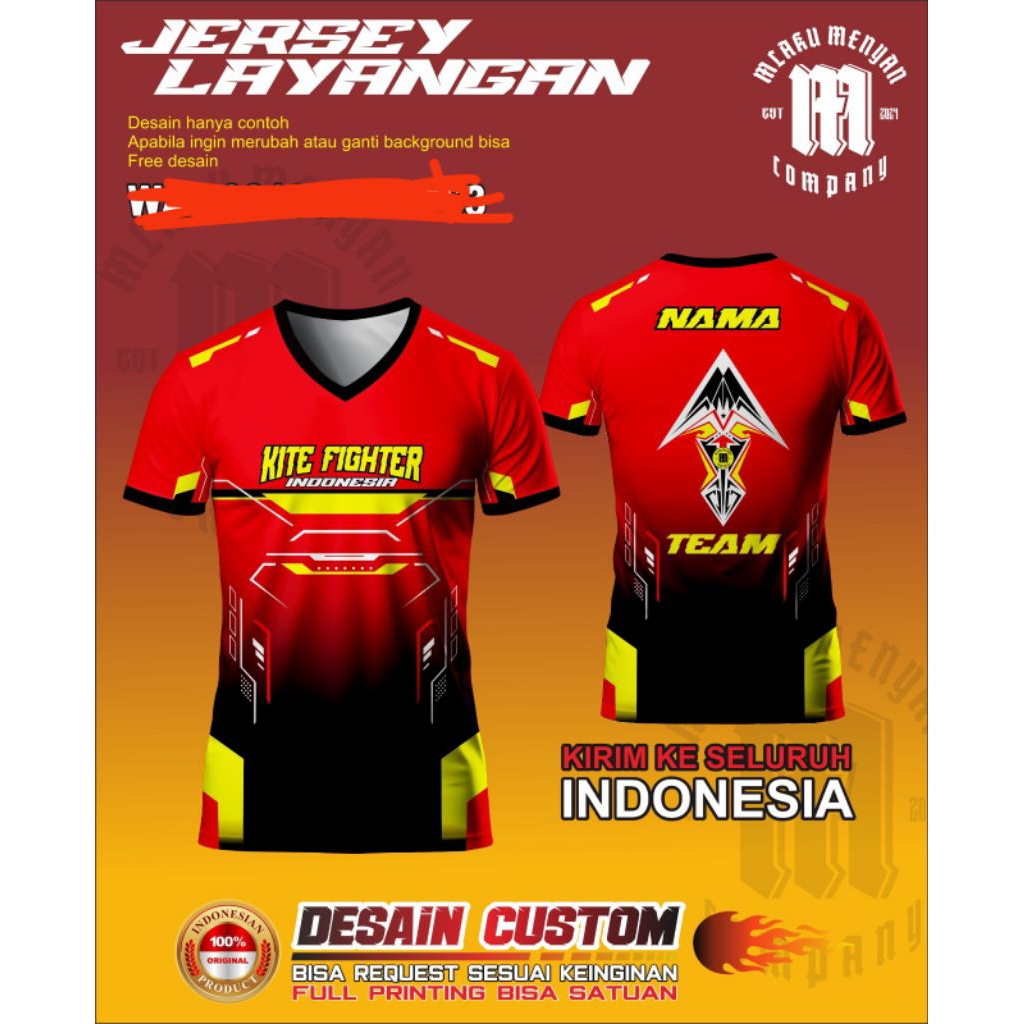 jersey layangan gapangan // jersey layangan custom