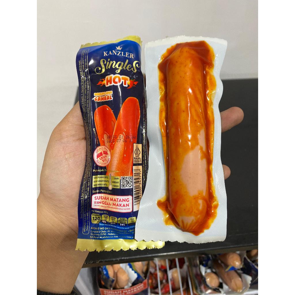 

KANZLER SINGLES HOT / SOSIS SINGLE SATUAN PEDAS / AYU PUTRI FROZEN FOOD