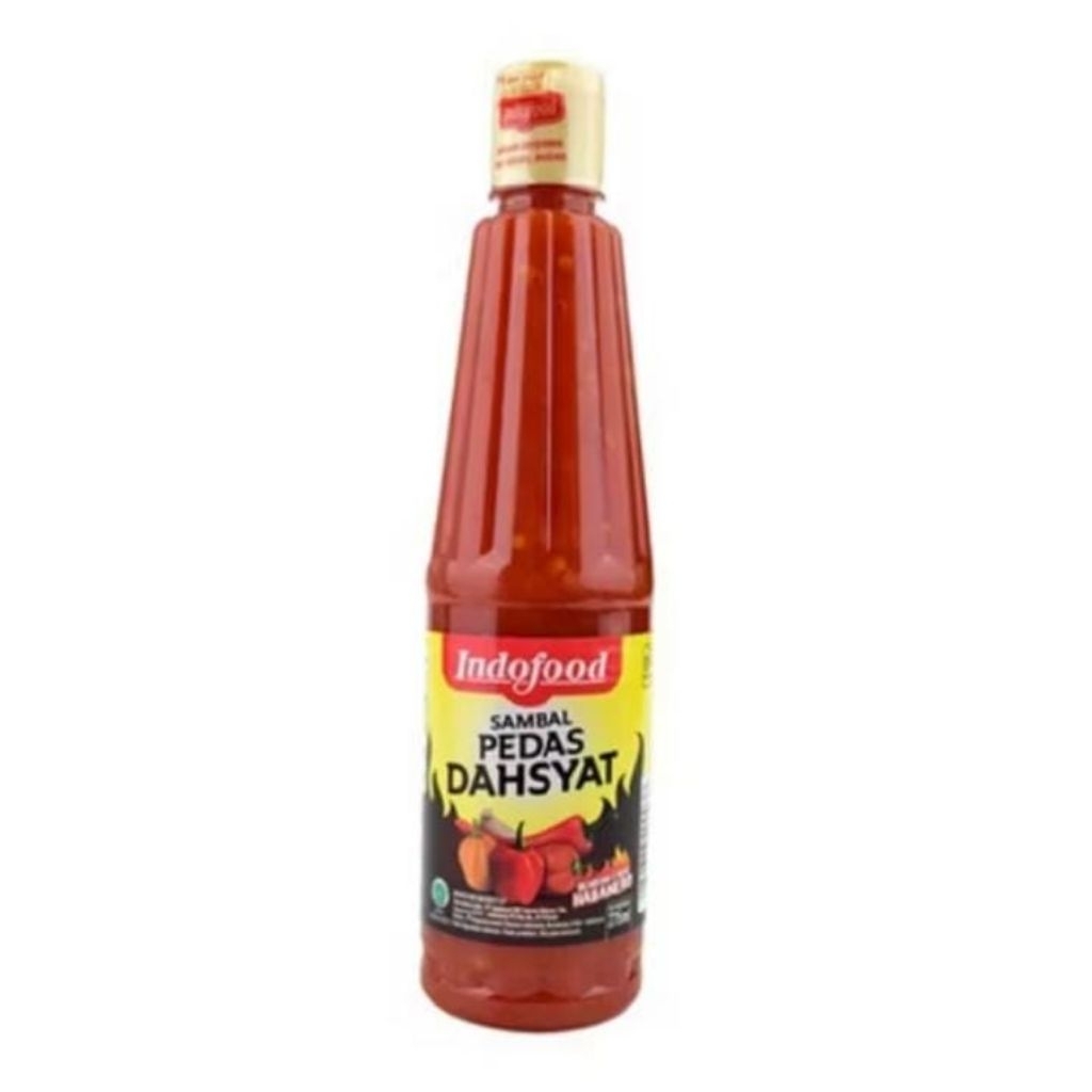 

Indofood Sambal Pedas Dahsyat Botol 275g